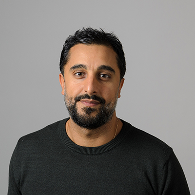 Kaveh Yazdani, assistant professor of history, on Oct. 27, 2021. (Kayla Simon/UConn Photo)